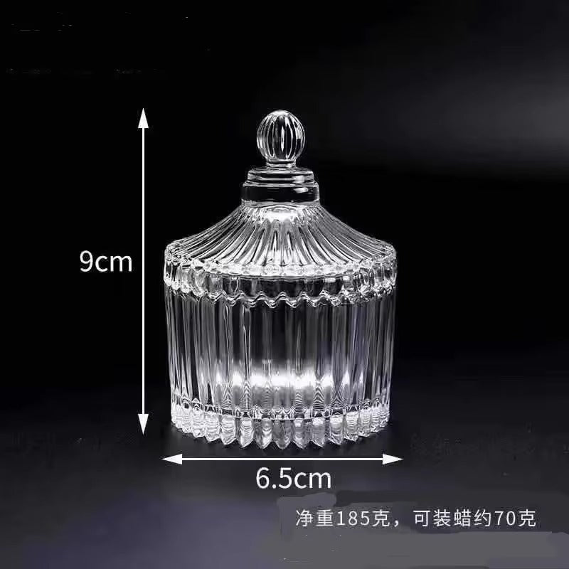Vintage‑Style Glass Canister with Lid | Decorative Airtight Storage Jar
