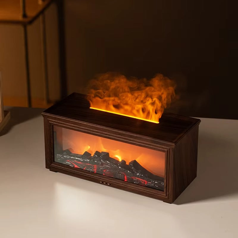 Flame Effect Aromatherapy Diffuser & Humidifier — 7 Colour LED | Creates Instant Home Ambience