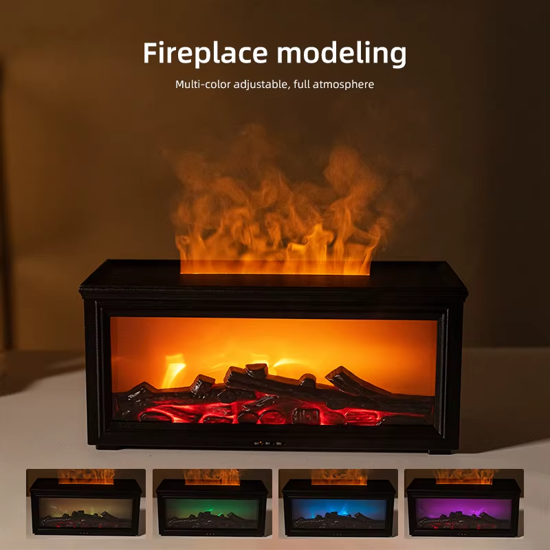 Flame Effect Aromatherapy Diffuser & Humidifier — 7 Colour LED | Creates Instant Home Ambience
