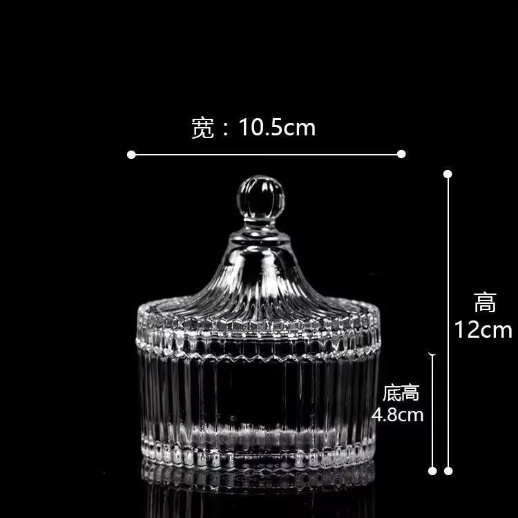 Vintage‑Style Glass Canister with Lid | Decorative Airtight Storage Jar