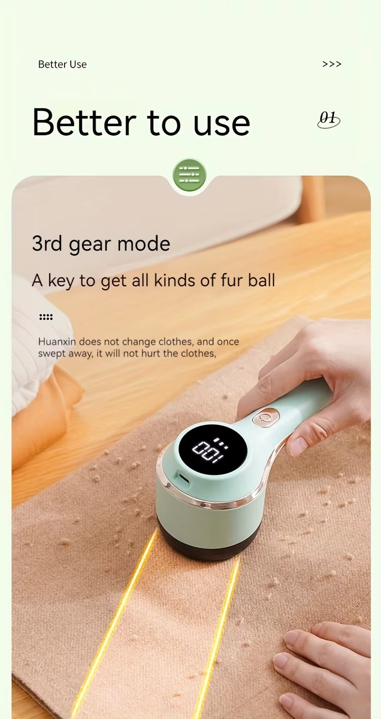 Electric Fabric Shaver – Remove Lint &amp; Restore Clothes in Seconds
