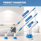 Electric Spin Scrubber – Cordless Cleaning Brush with Long Handle