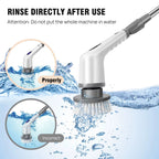 Electric Spin Scrubber – Cordless Cleaning Brush with Long Handle
