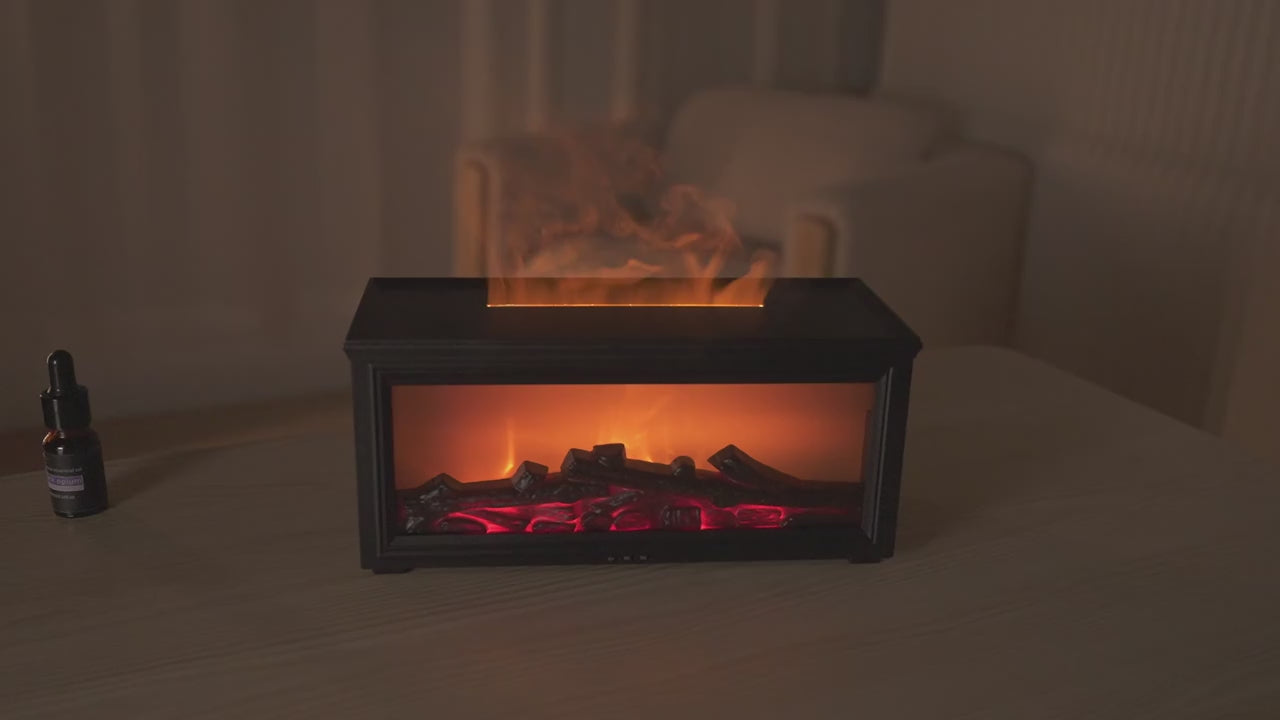 Flame Effect Aromatherapy Diffuser & Humidifier — 7 Colour LED | Creates Instant Home Ambience